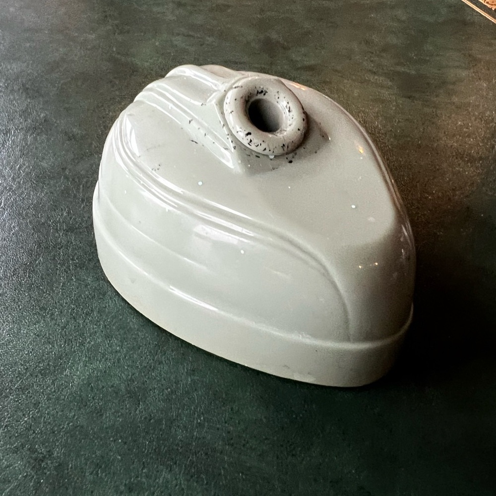 Antique Vintage Green Ink Pen Holder